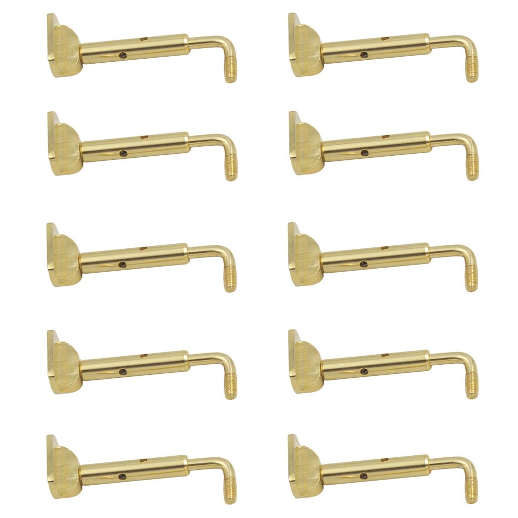 10 Pieces Violin Chin Rest Screws Replacement Parts Golden