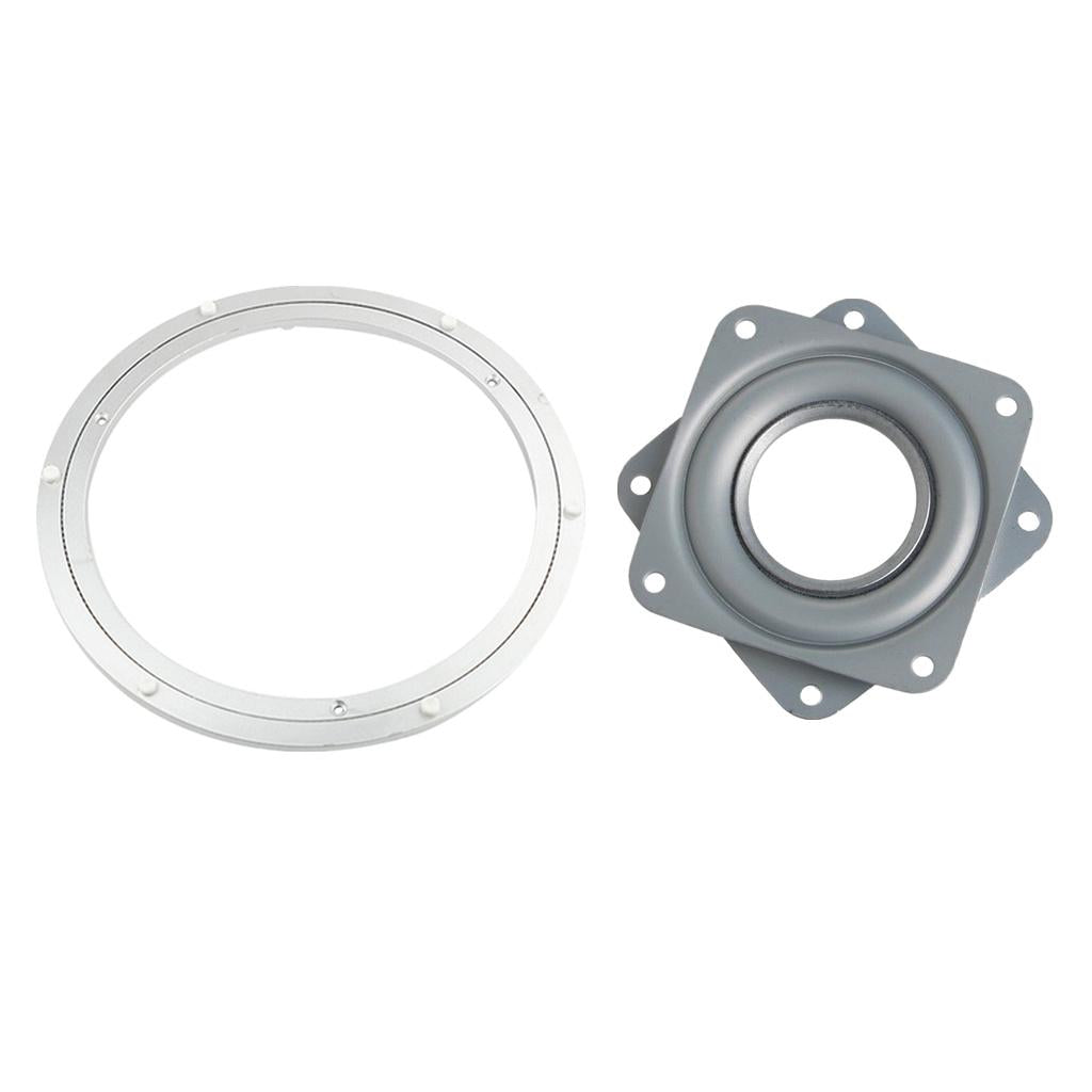 3inch+12 inch Full Ball Bearing Swivel Plate Lazy Susan Turntable TV Rack