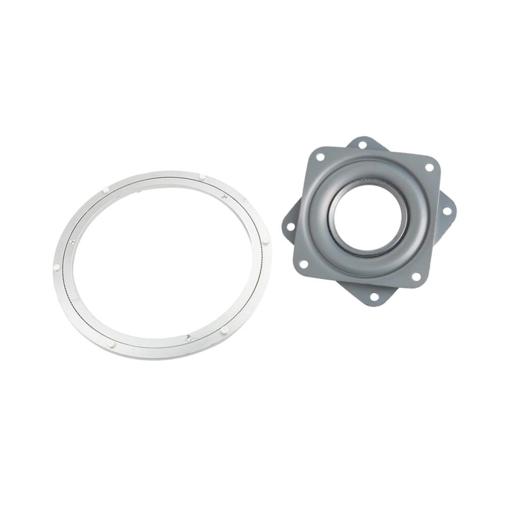 3inch+12 inch Full Ball Bearing Swivel Plate Lazy Susan Turntable TV Rack
