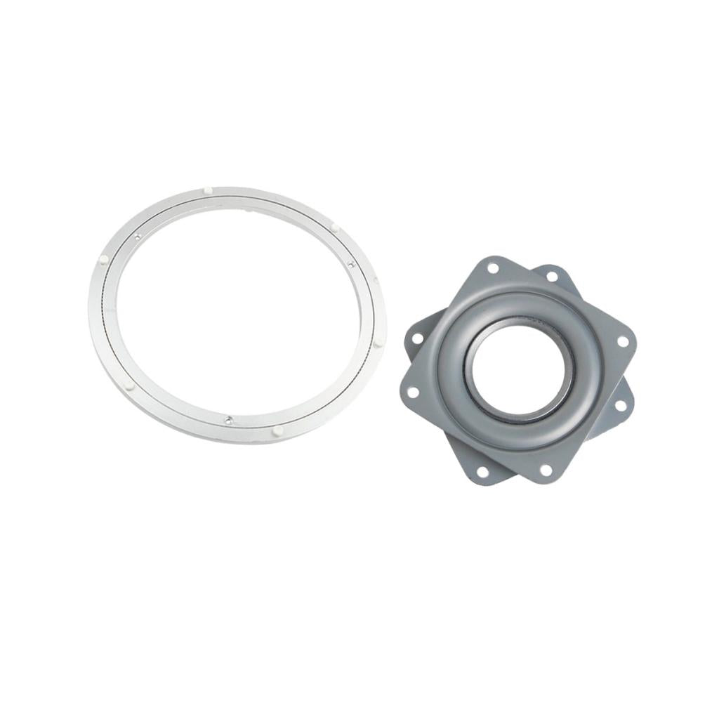 3inch+12 inch Full Ball Bearing Swivel Plate Lazy Susan Turntable TV Rack