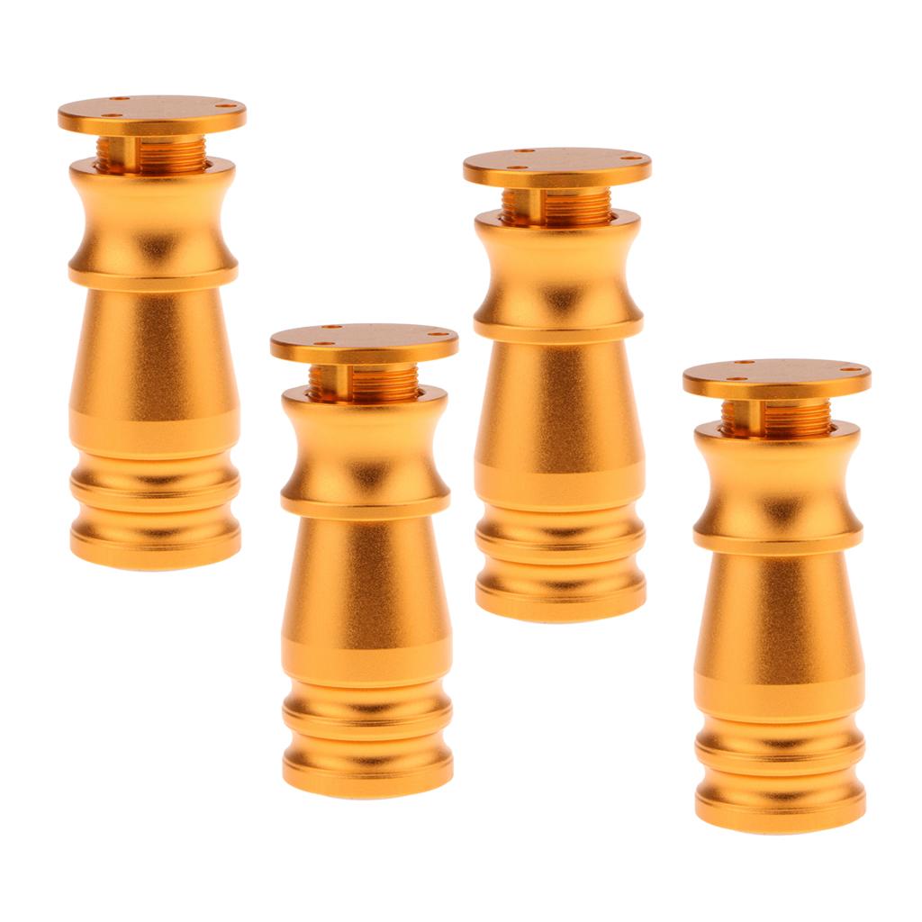 Adjustable Aluminum Alloy Sofa Couch Legs Cabinet Furniture Feet Golden 10cm