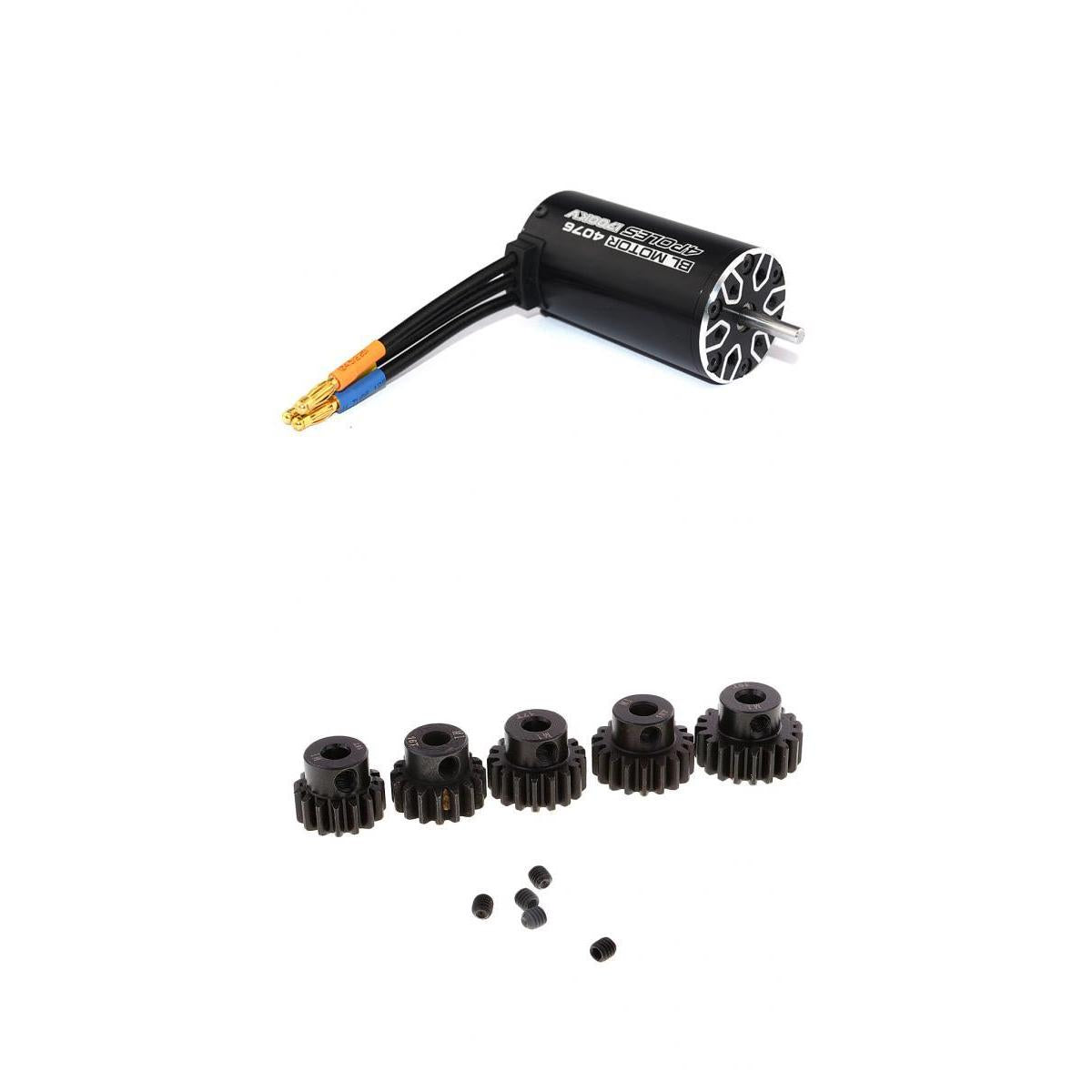 2000KV Sensorless Brushless Motor+M1 5mm 15T-19T Pinion Gear for 1/8 RC Car