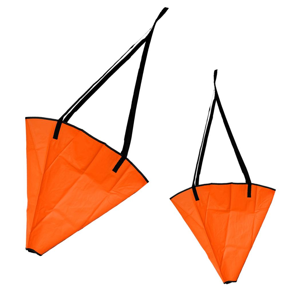 2 Pieces 18 inch + 24 inch Sea Anchor Drogue Sail Drift Brake for Boat Yacht