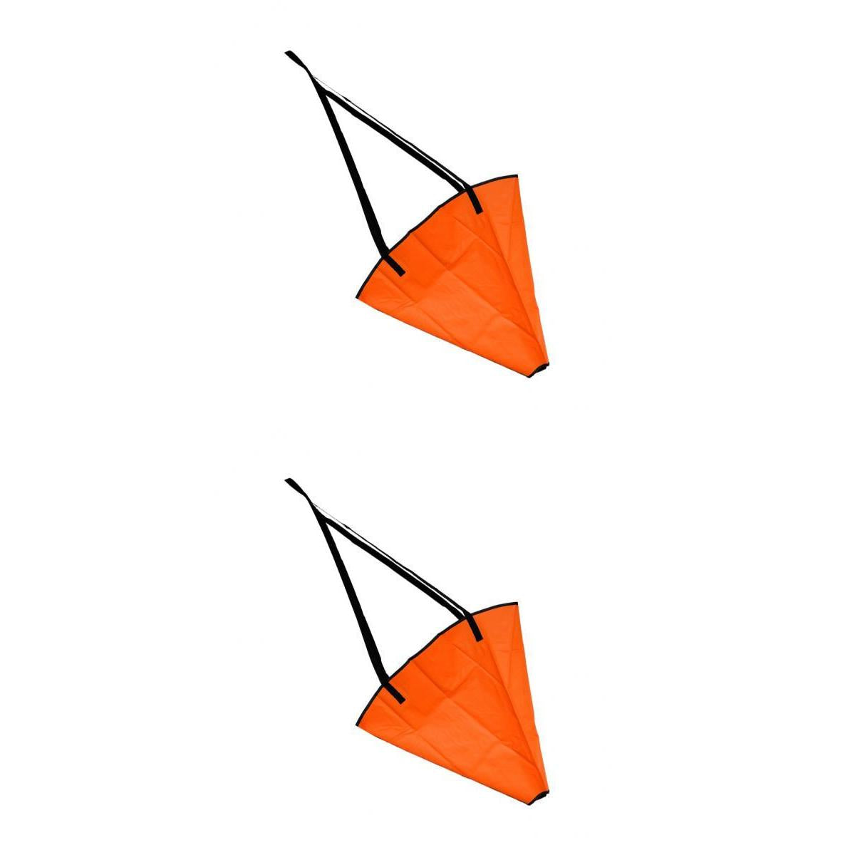2 Pieces 18 inch + 24 inch Sea Anchor Drogue Sail Drift Brake for Boat Yacht