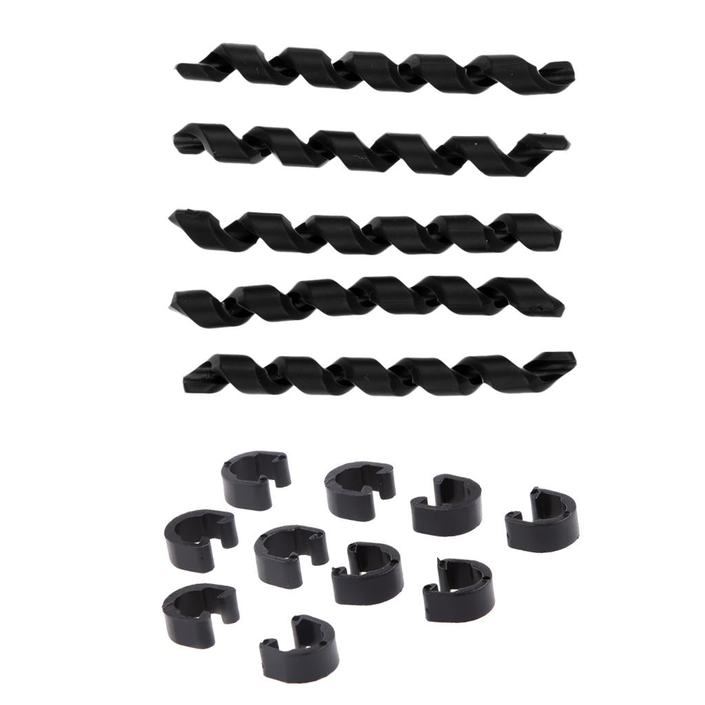 Bicycle Brake Cable Housing Protector Bike Cable Sleeves + C-Clips Buckle