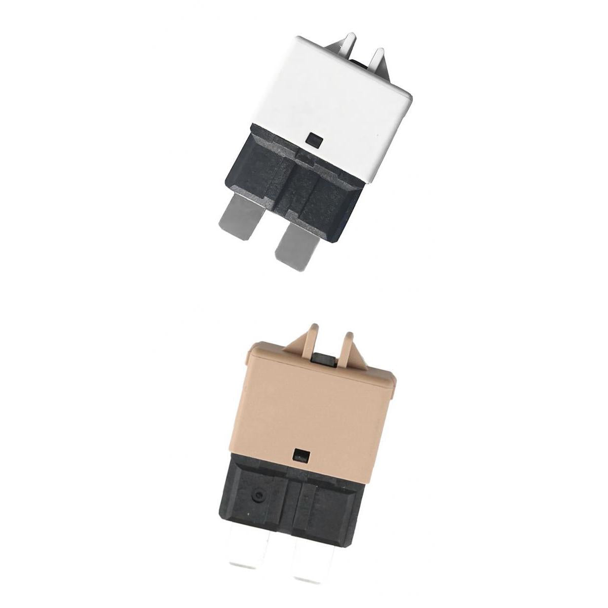 2pcs Circuit Breaker Blade Fuse 12V 24V Resettable 5A 25A Marine Rally