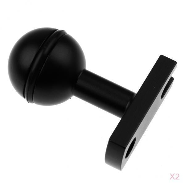 2Pcs Ball Base Adapter For Tray Handle System Underwater Diving Photography