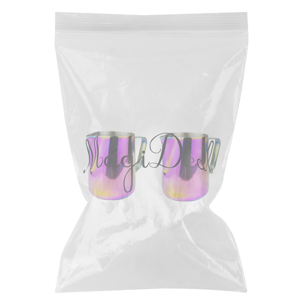 600ml Stainless Steel Espresso Coffee Pitcher Milk Frothing Jug Set Colorful