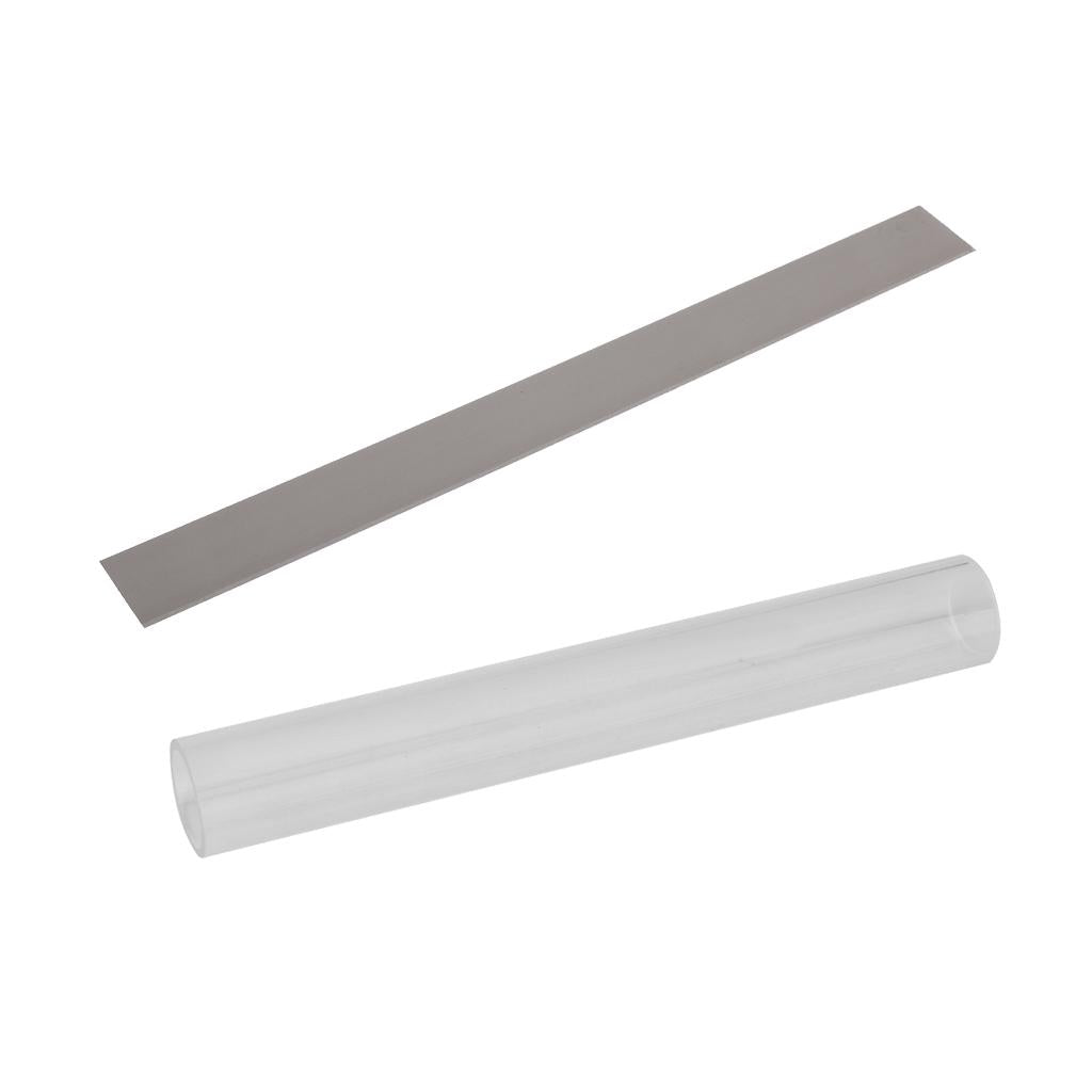 2pcs 8 Stainless Steel Blade&7" Clear Acrylic Roller for Polymer Clay Craft"