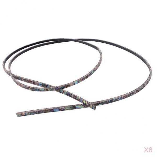 8Pcs Guitar Mandolin Ukulele Maker Binding Inlay Strips 800x3x1.5mm