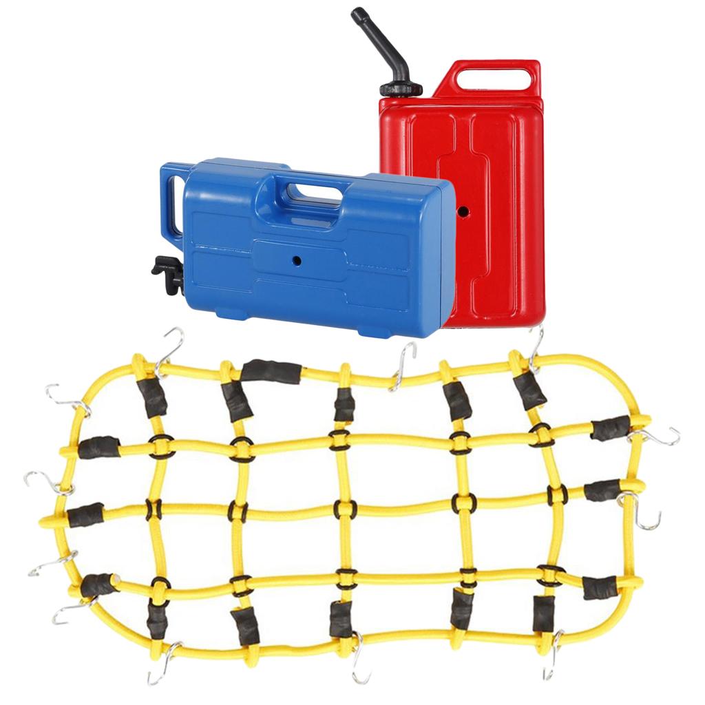 1:10 RC Rock Crawler Elastic Luggage Net Fuel Tank Water Jug for Axial SCX10