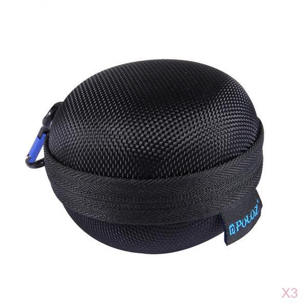3 Pieces Round Storage Hard Case Organizer Box for 5S 4 Session