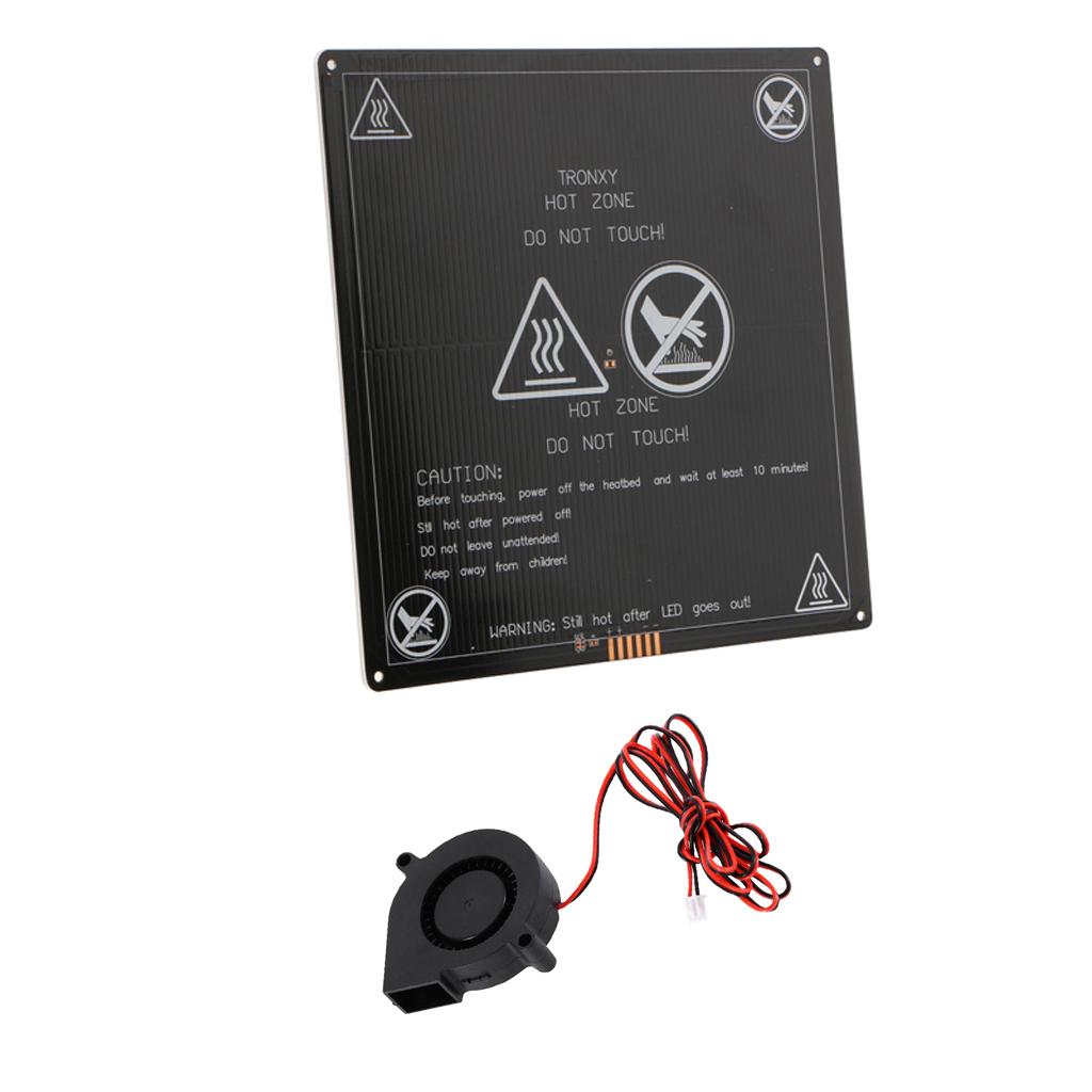 3D Printer Aluminum 220x220mm Heat Bed + Radial Turbo Blower Fan Cooling Fan
