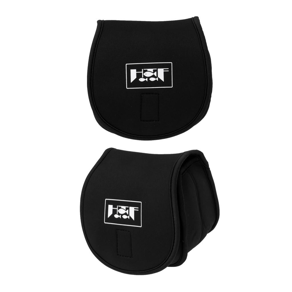 2Pcs Neoprene Fishing Reel Bag Shockproof Reel Cover Storage Pouch