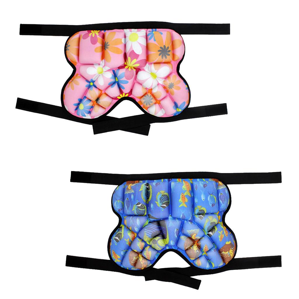 2 Pieces Kids Hip EVA Pad Protective Gear for Skiing Roller Skating