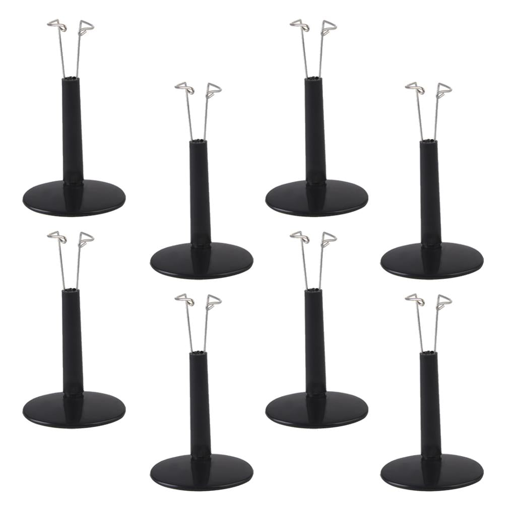 8 Pieces Set Adjustable Doll Stand Display Holder for Doll Teddy Bear