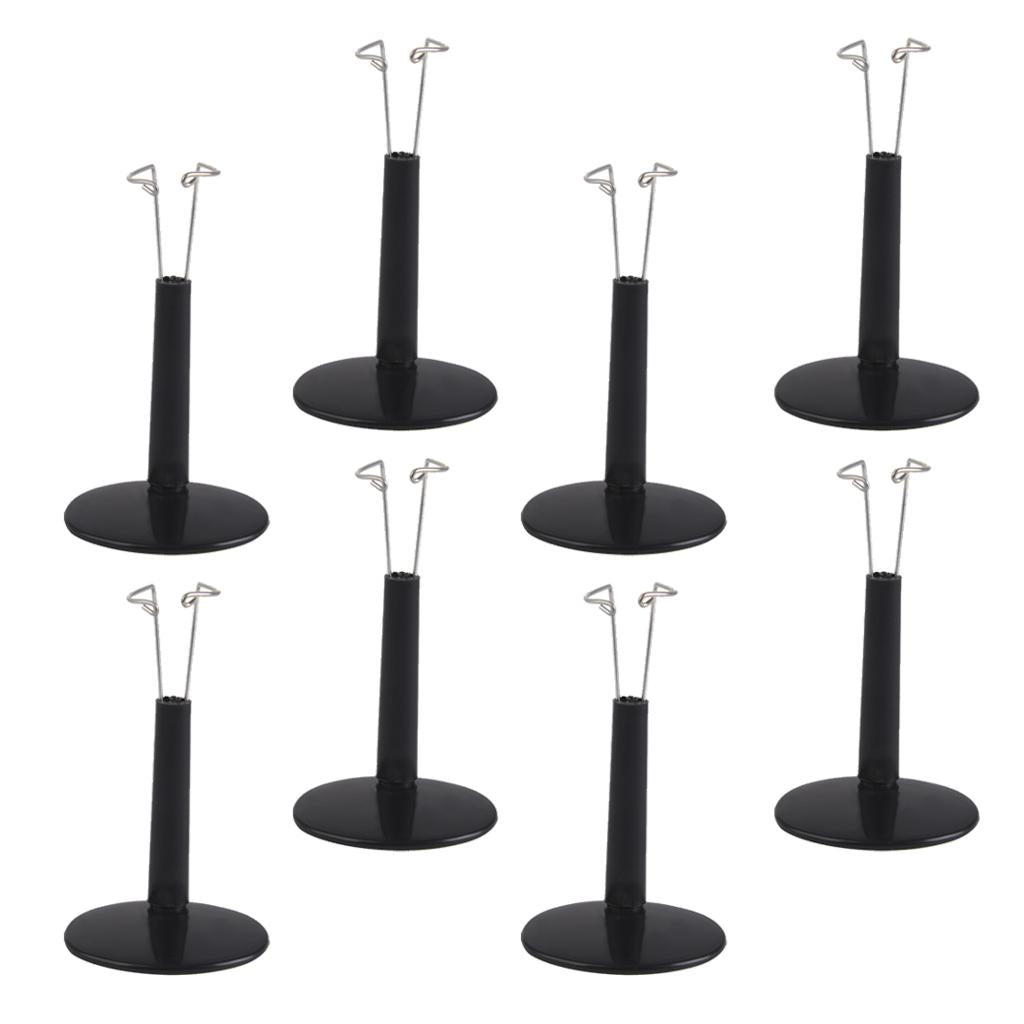 8 Pieces Set Adjustable Doll Stand Display Holder for Doll Teddy Bear