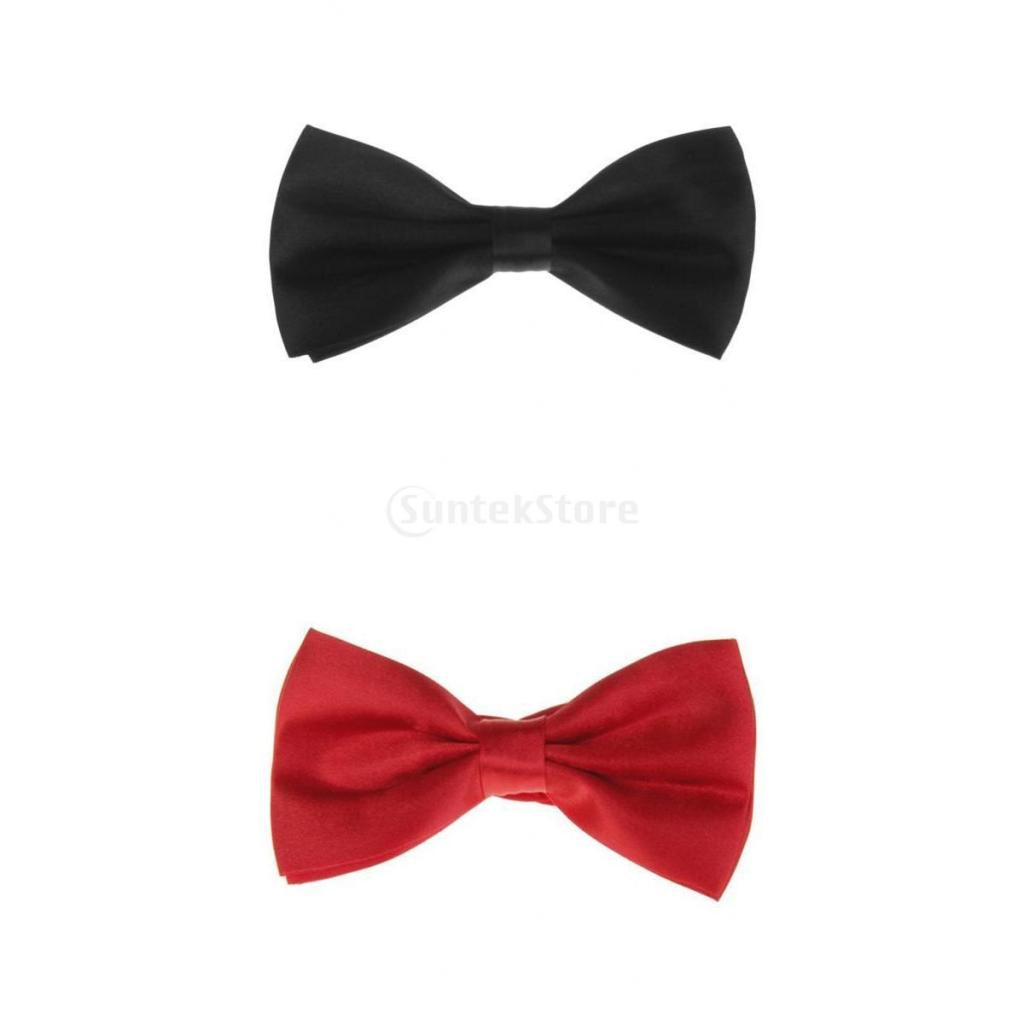 2pcs Gentlemen's Tuxedo Bow Tie Bowtie Necktie for Men M