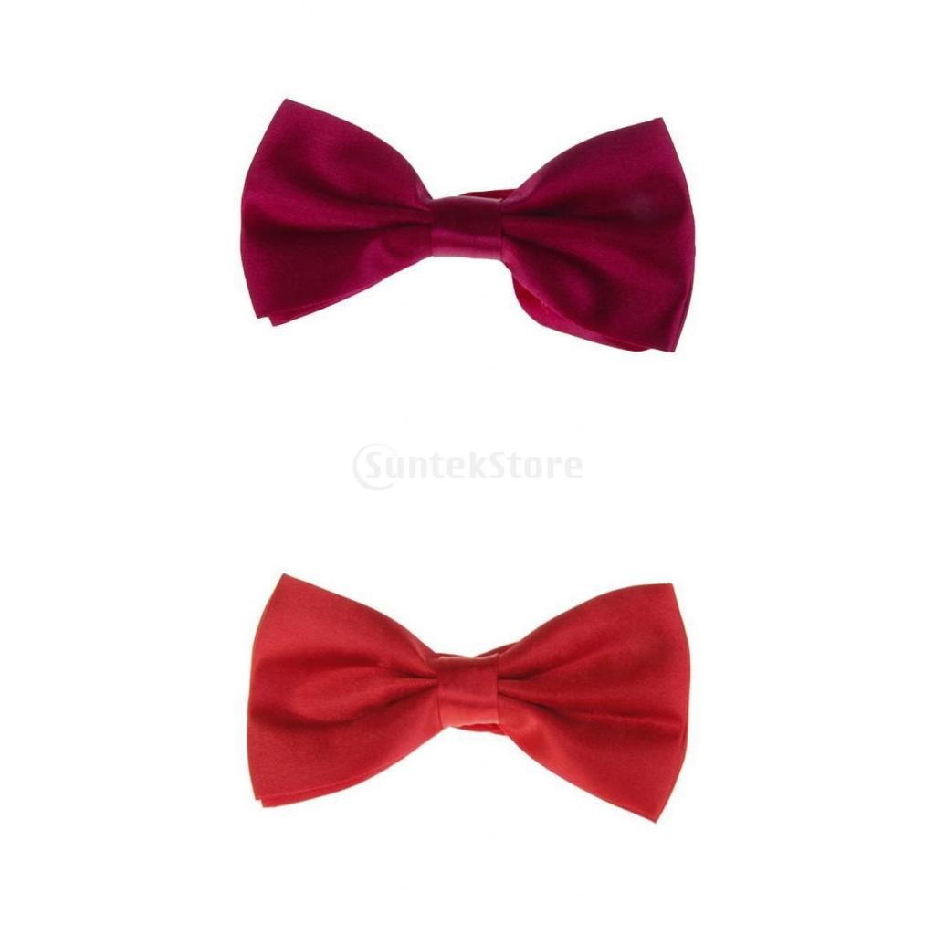 2pcs Gentlemen's Tuxedo Bow Tie Bowtie Necktie for Men K