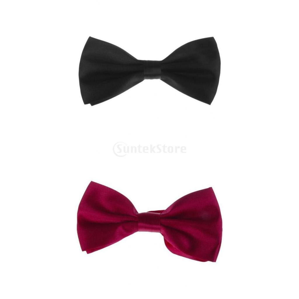 2pcs Gentlemen's Tuxedo Bow Tie Bowtie Necktie for Men J