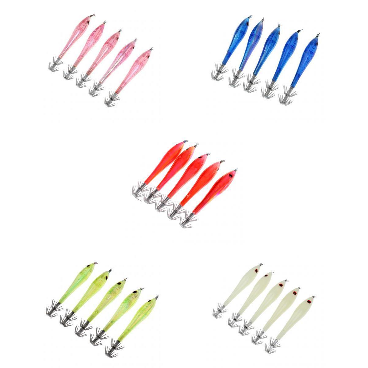 25Pcs Noctilucent Squid Lures Cuttlefish Saltwater Fishing Lure Hook Bait