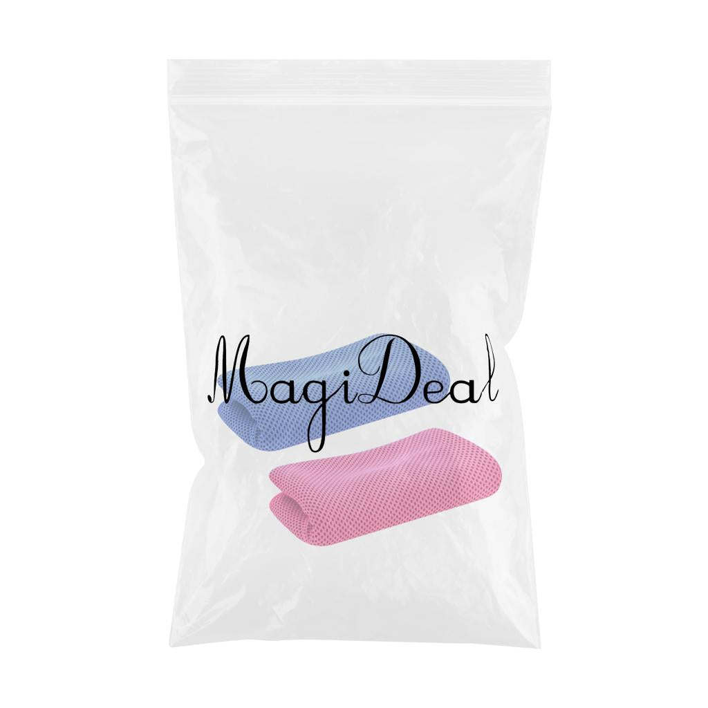 2 Pieces Instant Cooling Ice Cold Towel Drying Sweat Absorb Chilly Pad