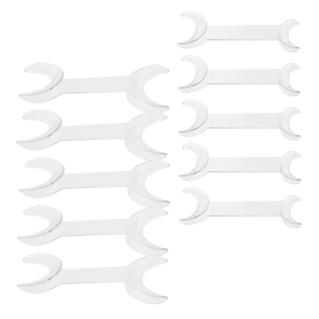 10 Pieces Dental Intraoral Cheek Mouth Lip Retractor Opener Small Large