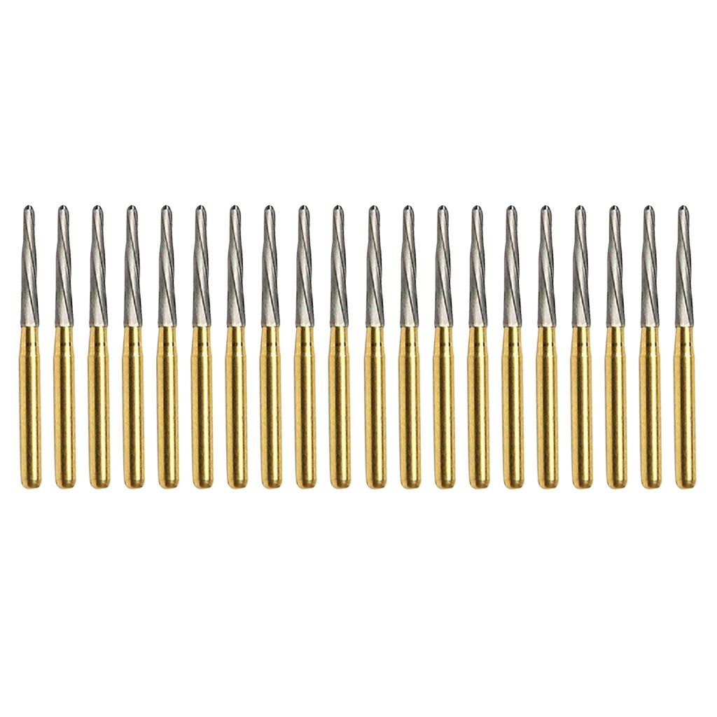 20Piece Dental Endodontic Tungsten Carbide Burs Tapered Drill FG Endo-Z 25mm