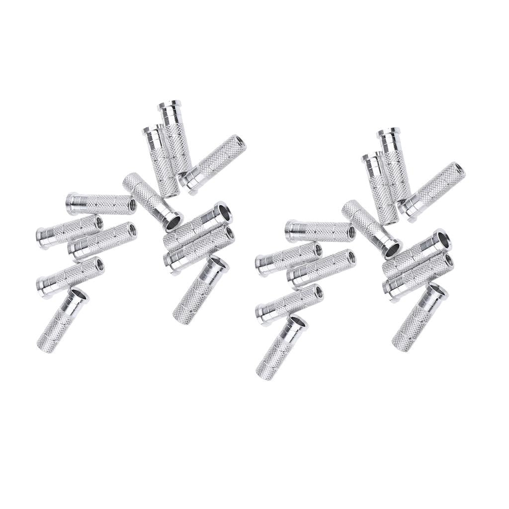 24 Pieces Sturdy Aluminum Archery Arrow Inserts for 6.2mm Arrow Shaft