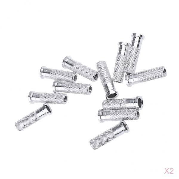 24 Pieces Sturdy Aluminum Archery Arrow Inserts for 6.2mm Arrow Shaft