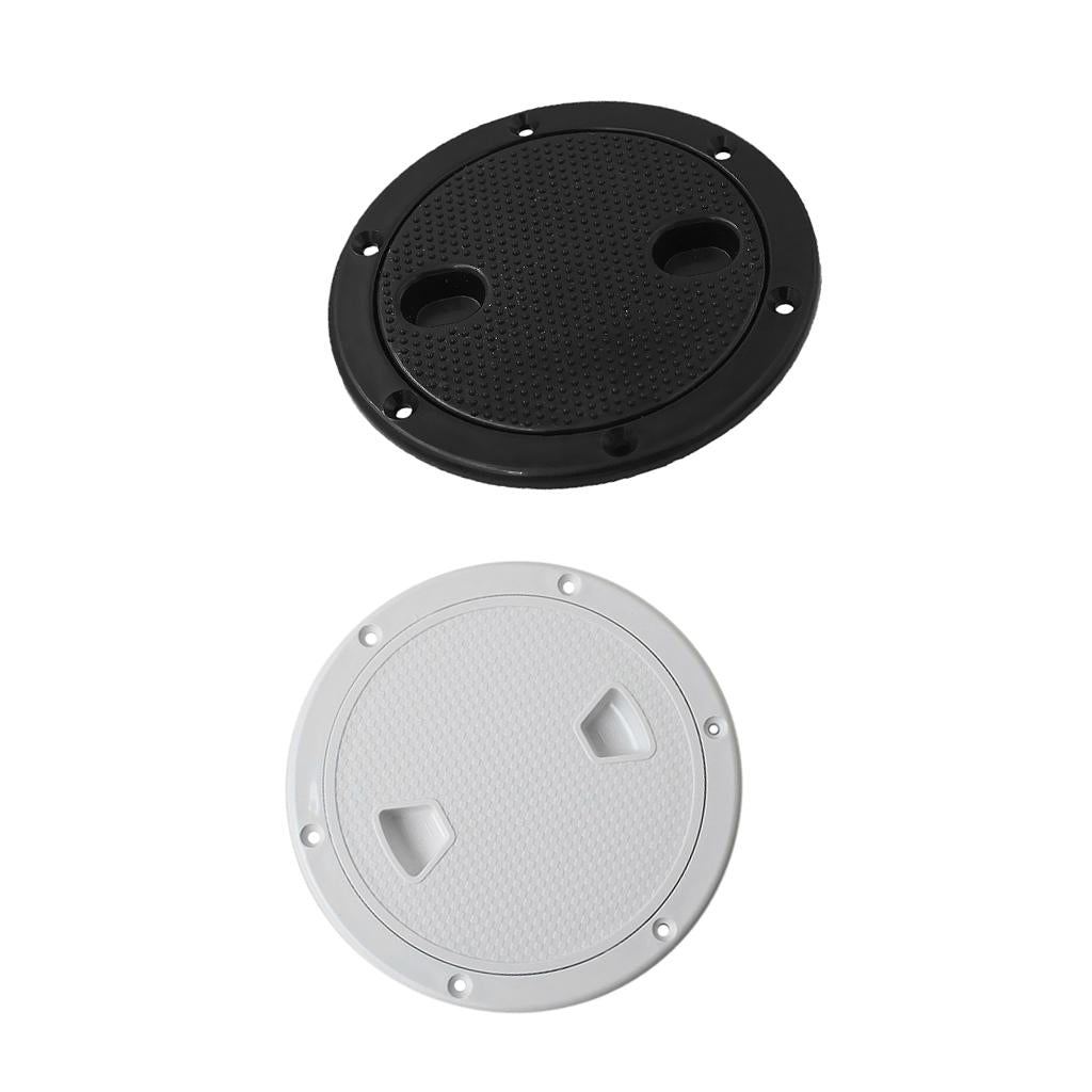 2pcs Marine Boat RV 6 inch Access Hatch Cover Twist Screw Out Deck Plate