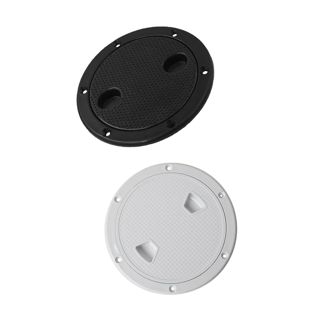 2pcs Marine Boat RV 6 inch Access Hatch Cover Twist Screw Out Deck Plate
