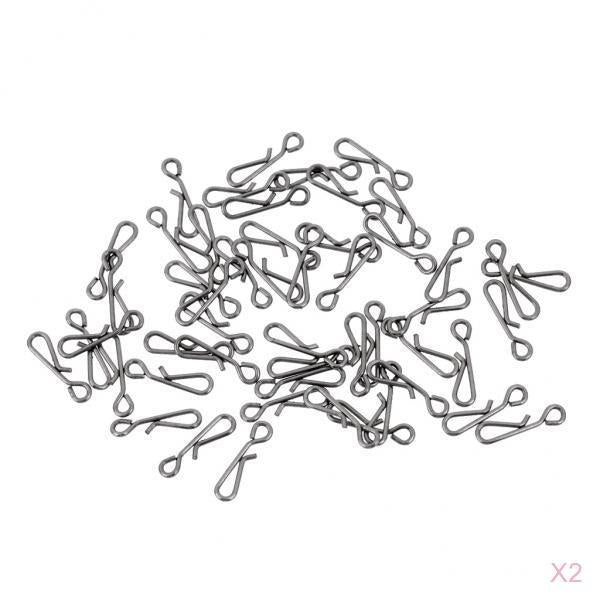 100Pcs Braid Knotless Connectors Fishing Line Wire Connector Barrel Swivel