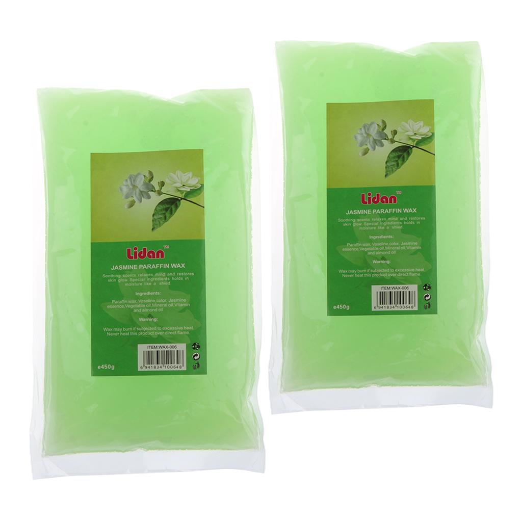 2x Paraffin Wax Hand & Feet Care Moisturizing Refill Liquid Bath Spa Jasmine