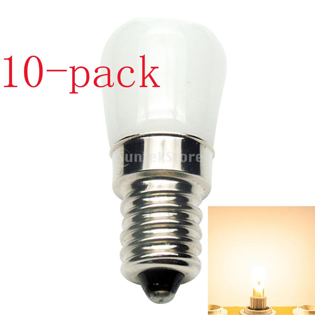 10-Pack 2W LED Light Bulb Reflector Lamp Spotlight Replacement Bulb E14 Warm