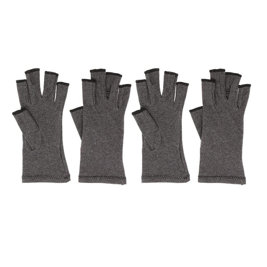 2 Pairs Unisex Cotton Compression Gloves Hand Arthritis Joint Pain Relief