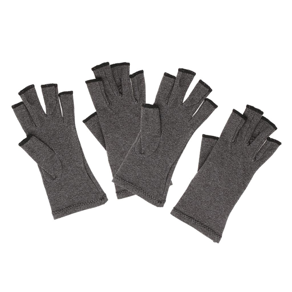 2 Pairs Unisex Cotton Compression Gloves Hand Arthritis Joint Pain Relief