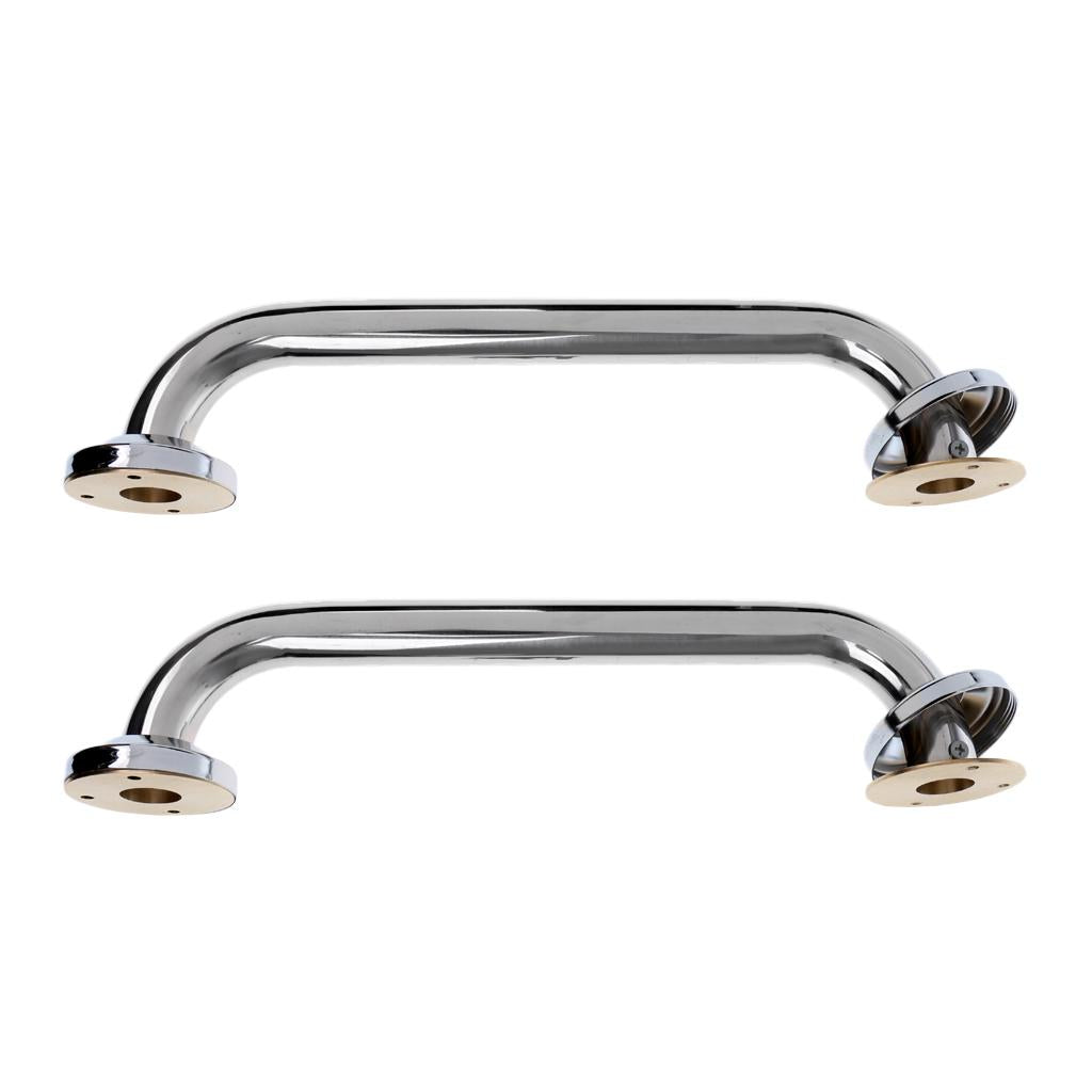 2 Pieces Stainless Steel 13'' Boat Polished Marine Grab Handle Handrail 33cm