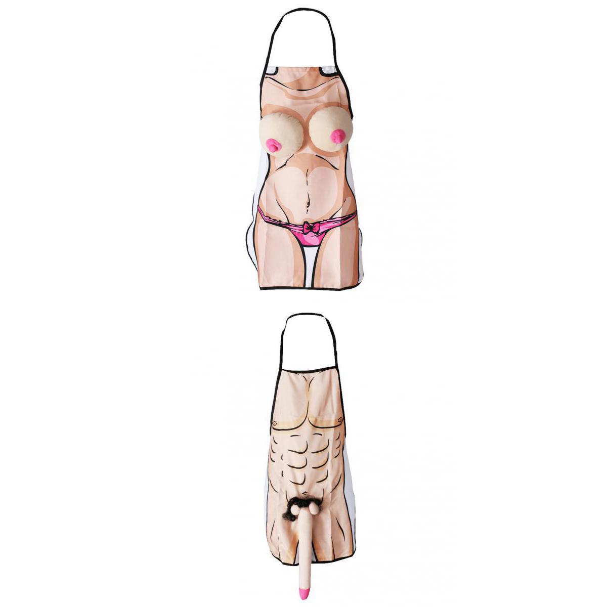 2pcs/Set Naughty Adult Boob Willy 3D Apron Hen Stag Night Party Accessories