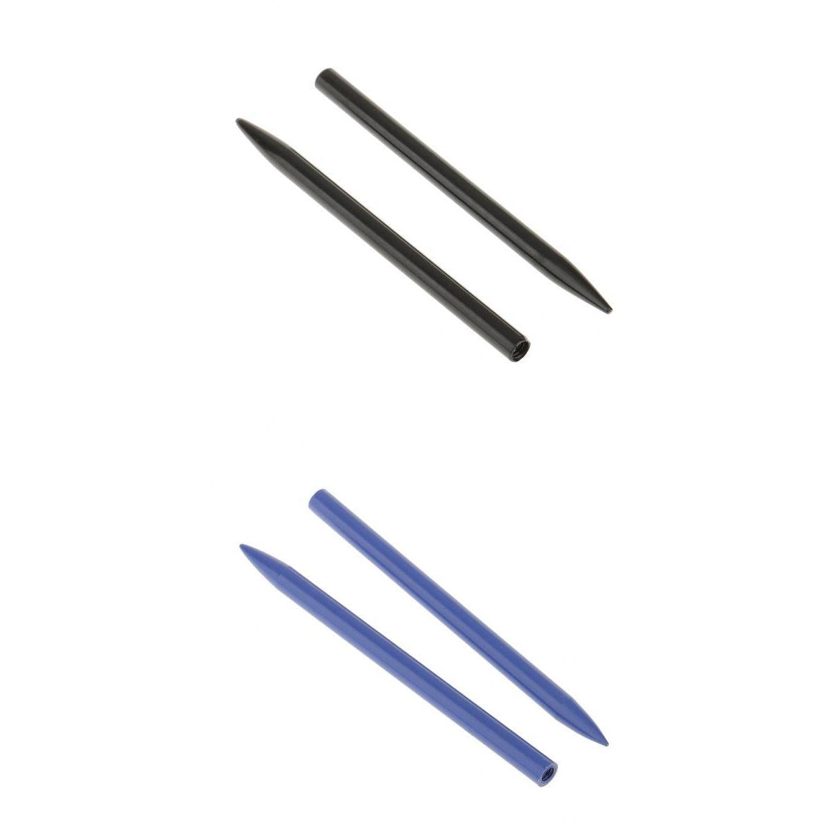 4 Pieces Paracord Needles Thread Shaft Tip Stitching Needles Black+Blue