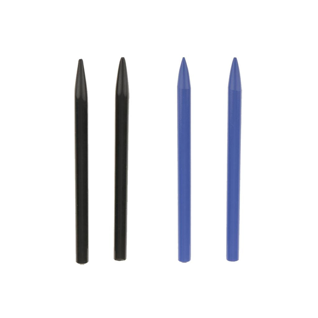4 Pieces Paracord Needles Thread Shaft Tip Stitching Needles Black+Blue