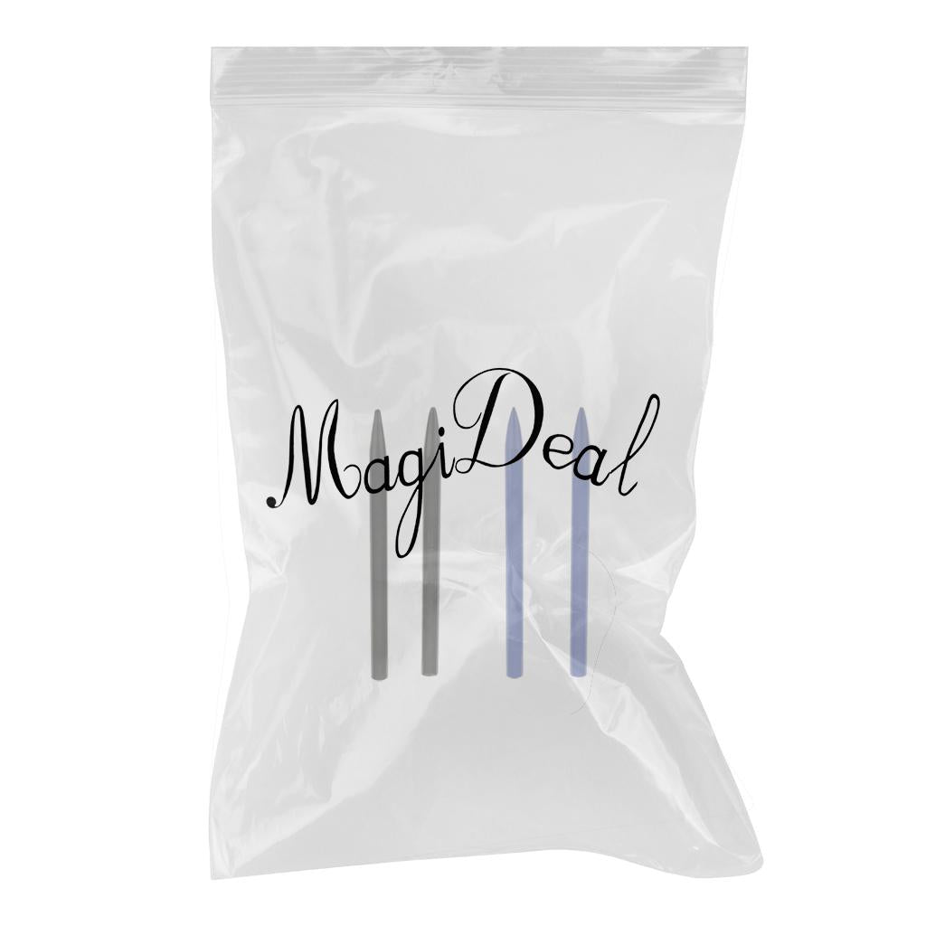 4 Pieces Paracord Needles Thread Shaft Tip Stitching Needles Black+Blue