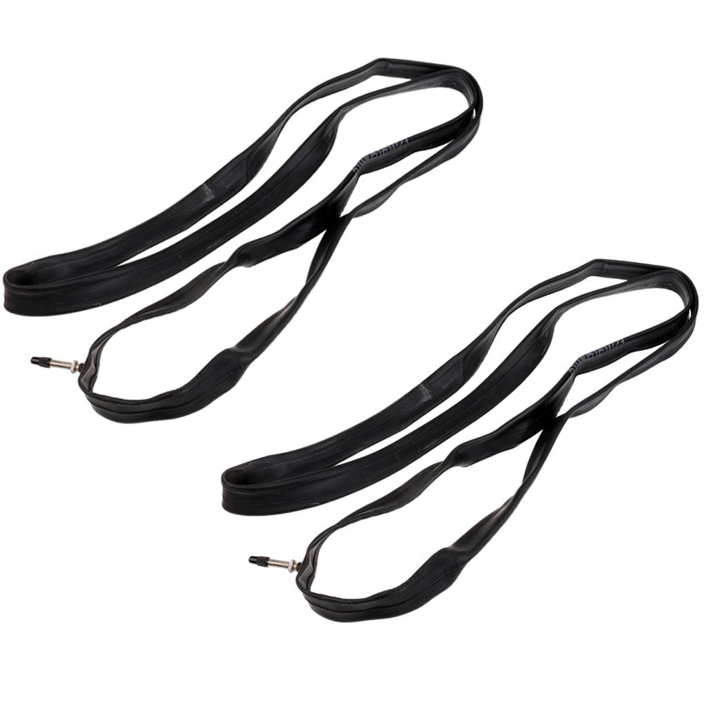 2Pcs Bicycle Inner Tube 700 x 28/32C FV Valve Rubber Bike Inner Tube Tire