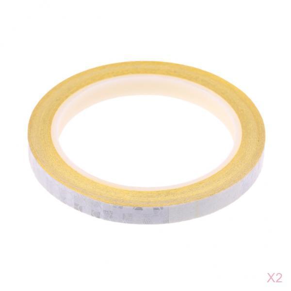 2x Bike Reflective Sticker Cycling Reflector Tape Bicycle Accessories White