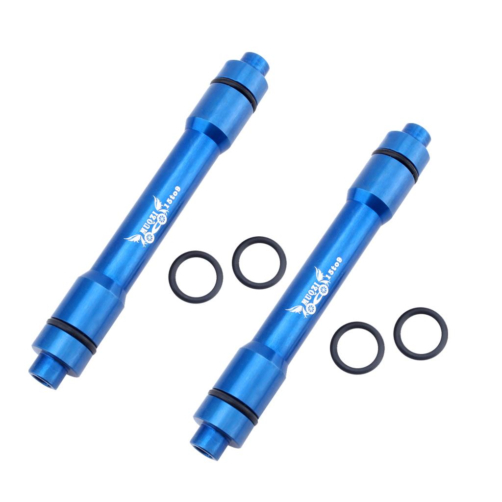 2x Bike 15mm to 9mm Thru Axle Quick Release Hub Conversion Skewer Adapter