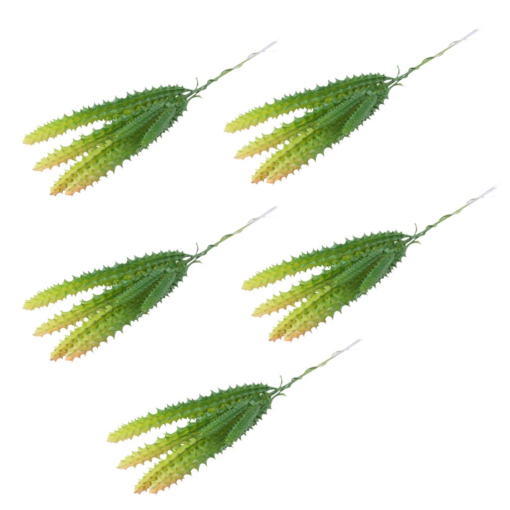 5 Pieces Artificial Succulent Plants Cactus Home Office Floral Decor 14cm