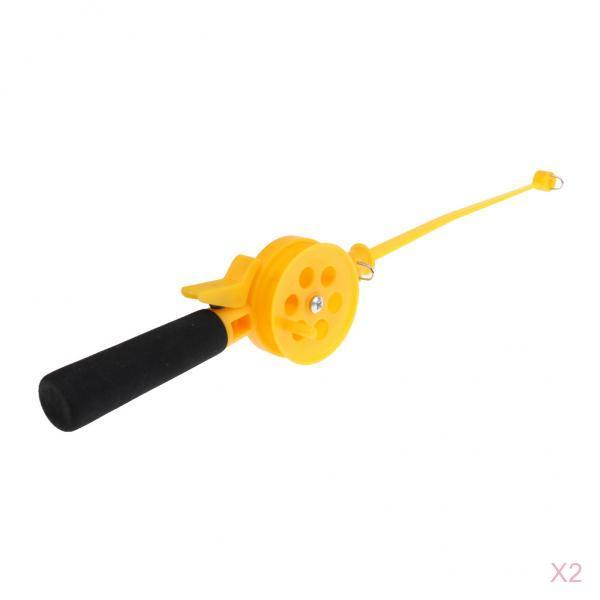 33cm Mini Ice Fishing Rod Plastic Beginner Children Fishing Pole with Reel