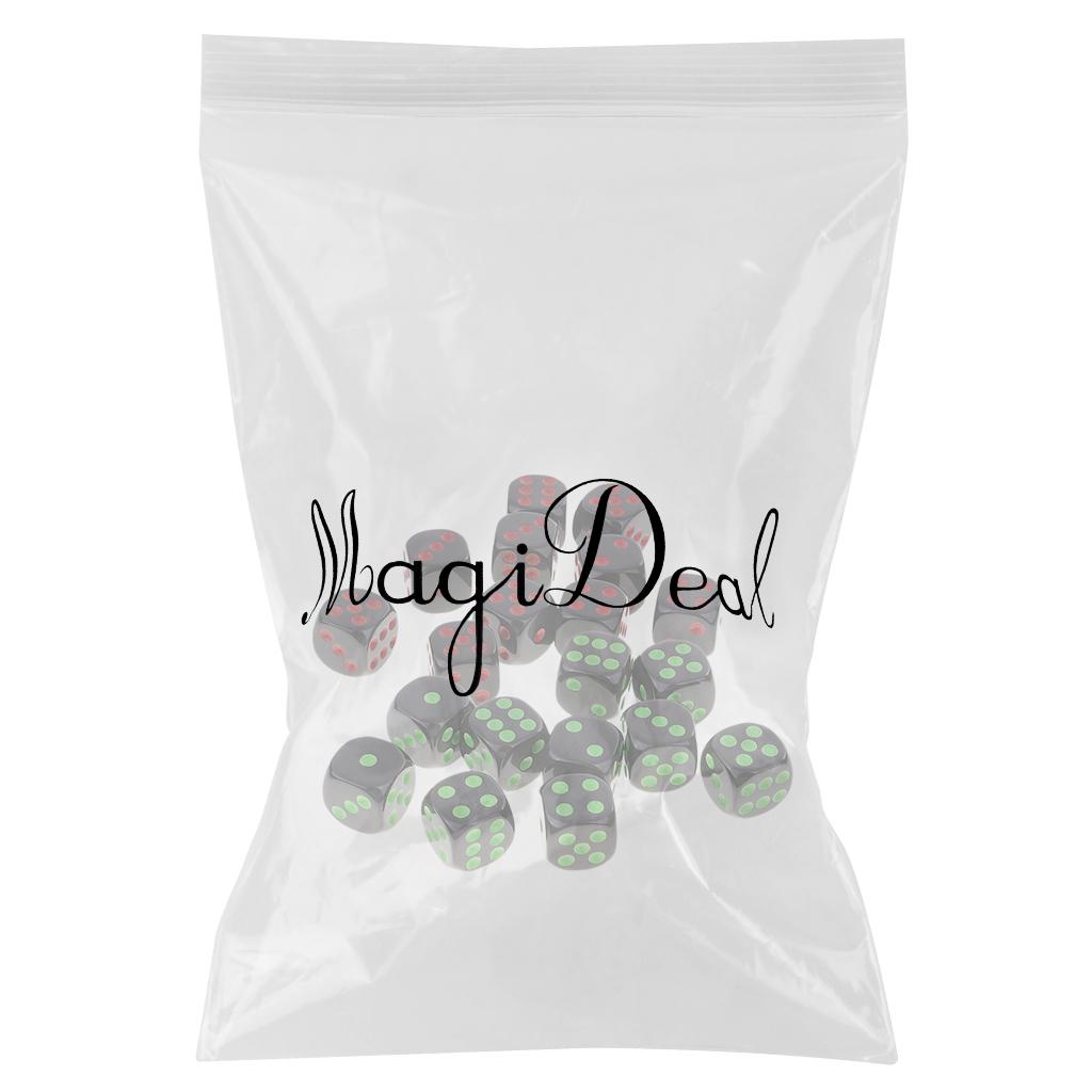 20 Pieces D6 Dice Set for Dungeons and Dragons TRPG Board Games