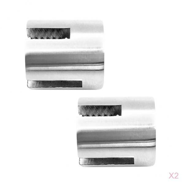4 Pieces Stainless Steel 316 Marine Grade 3mm Wire Rope Holder Cross Clip