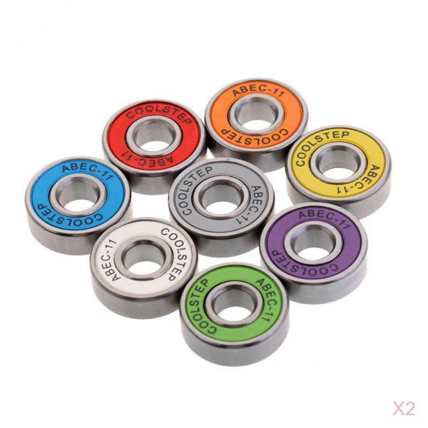 16 Pieces ABEC 11 High Speed Wearproof Skateboard Scooter Inline Bearings